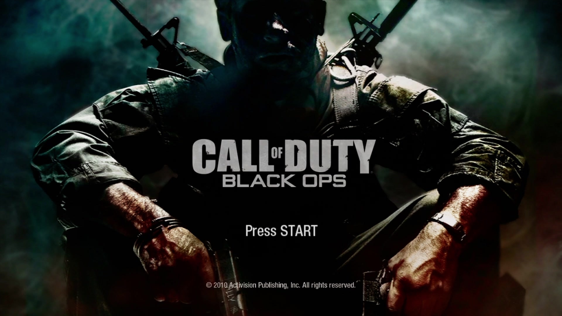 Call of Duty Black Ops Bundle title screen for Xbox 360